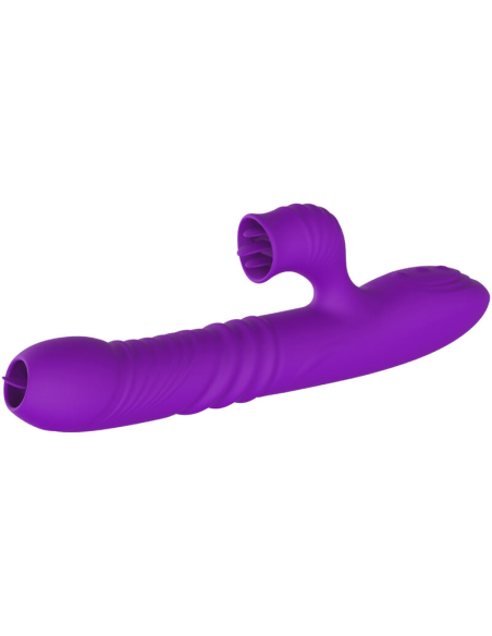 ARMONY - FULLY GSPOT VIBRADOR RABBIT CON LENGUA ESTIMULADORA EFECTO CALOR VIOLETA