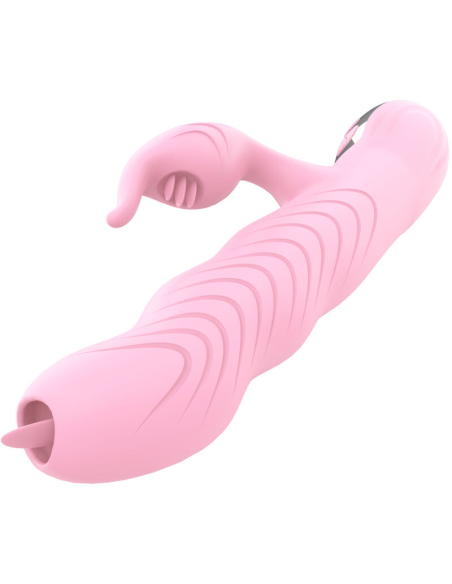 ARMONY - MARCIA VIBRADOR and THRUSTING DOBLE LENGUA EFECTO CALOR ROSA