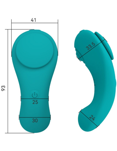 ARMONY - PLEASURE PANTY VIBRADOR CONTROL REMOTO 3 VELOCIDADES VERDE