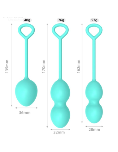 ARMONY - ANABIOSIS PESAS VAGINALES 3 NIVELES VERDE