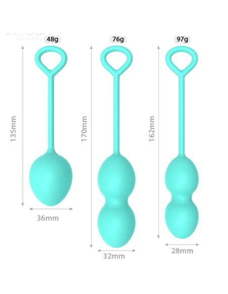 ARMONY - ANABIOSIS PESAS VAGINALES 3 NIVELES VERDE