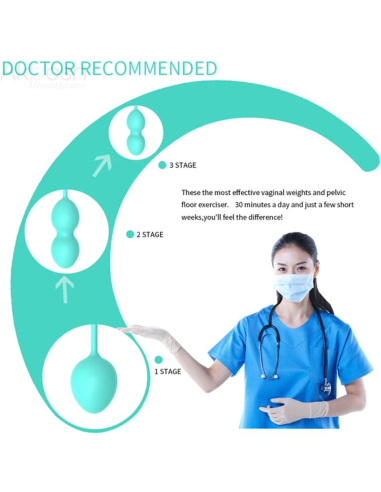 ARMONY - ANABIOSIS PESAS VAGINALES 3 NIVELES VERDE