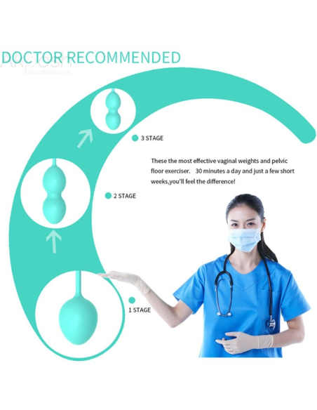 ARMONY - ANABIOSIS PESAS VAGINALES 3 NIVELES VERDE