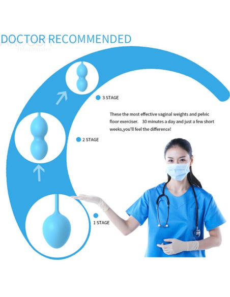 ARMONY - ANABIOSIS PESAS VAGINALES 3 NIVELES AZUL