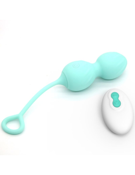 ARMONY - BLOSSOMS PESAS VAGINALES VIBRADOR CONTROL REMOTO 10 VIBRACIONES VERDE