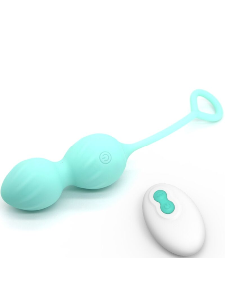 ARMONY - BLOSSOMS PESAS VAGINALES VIBRADOR CONTROL REMOTO 10 VIBRACIONES VERDE