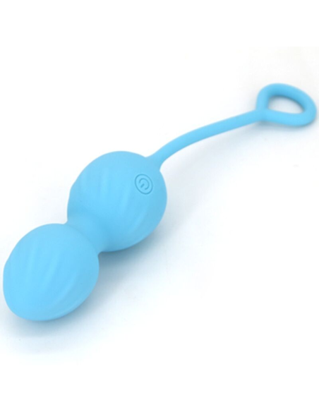 ARMONY - BLOSSOMS PESAS VAGINALES VIBRADOR CONTROL REMOTO 10 VIBRACIONES AZUL