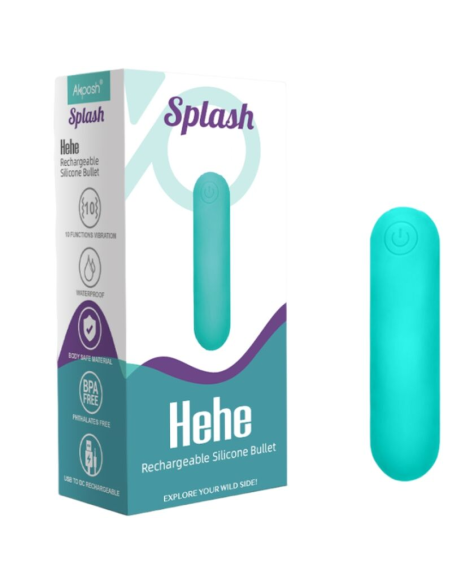 ARMONY - SPLASH HEHE BALA VIBRADORA SILICONA 10 VIBRACIONES 65 X 15 CM VERDE