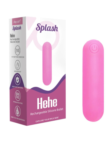 ARMONY - SPLASH HEHE BALA VIBRADORA SILICONA 10 VIBRACIONES 65 X 15 CM ROSA