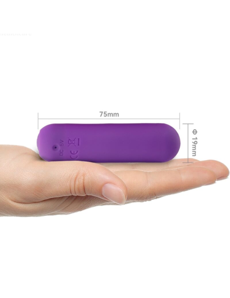 ARMONY - SPLASH HAHA BALA VIBRADORA SILICONA 10 VIBRACIONES 75 X 19 CM MORADO