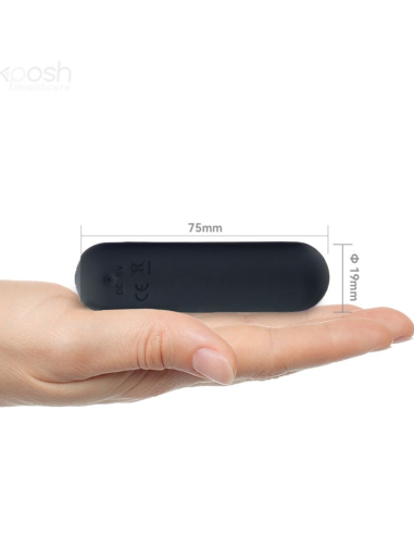 ARMONY - SPLASH HAHA BALA VIBRADORA SILICONA 10 VIBRACIONES 75 X 19 CM NEGRO