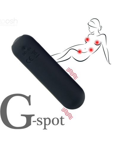 ARMONY - SPLASH HAHA BALA VIBRADORA SILICONA 10 VIBRACIONES 75 X 19 CM NEGRO