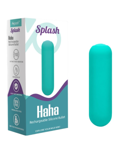 ARMONY - SPLASH HAHA BALA VIBRADORA SILICONA 10 VIBRACIONES 75 X 19 CM VERDE