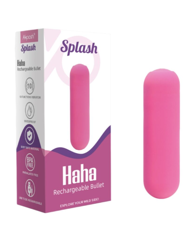 ARMONY - SPLASH HAHA BALA VIBRADORA SILICONA 10 VIBRACIONES 75 X 19 CM ROSA