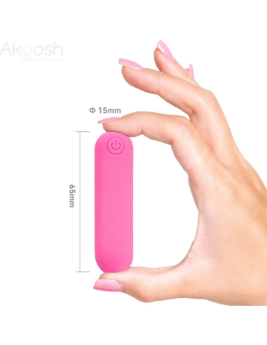 ARMONY - SPLASH JOLINE BALA VIBRADORA SILICONA CONTROL REMOTO 10 VIBRACIONES 65 X 15 CM ROSA