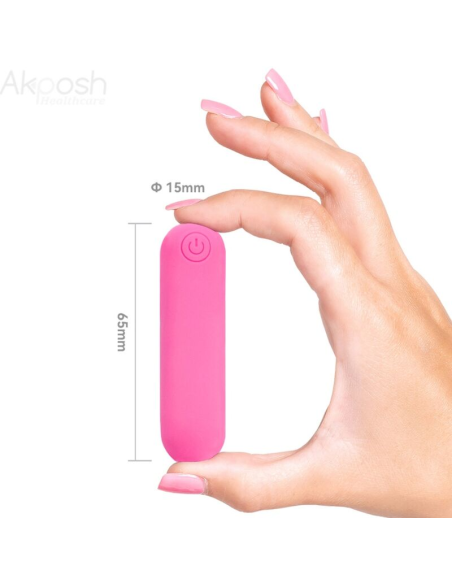 ARMONY - SPLASH JOLINE BALA VIBRADORA SILICONA CONTROL REMOTO 10 VIBRACIONES 65 X 15 CM ROSA