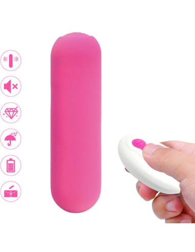 ARMONY - SPLASH JOIE BALA VIBRADORA SILICONA CONTROL REMOTO 10 VIBRACIONES 75 X 19 CM ROSA