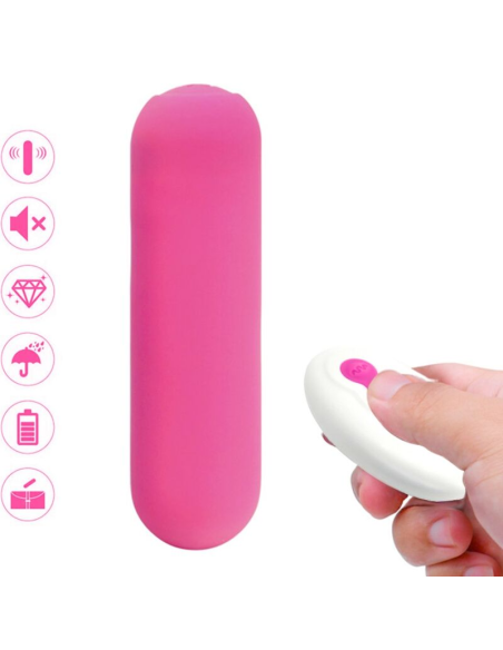 ARMONY - SPLASH JOIE BALA VIBRADORA SILICONA CONTROL REMOTO 10 VIBRACIONES 75 X 19 CM ROSA
