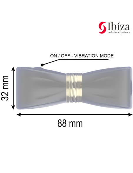 IBIZA - SET ESTIMULADOR CLITORIS LAZO CON 3 CABEZALES