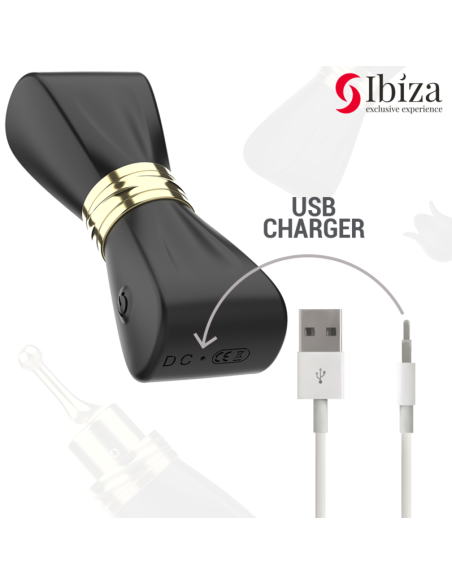 IBIZA - SET ESTIMULADOR CLITORIS LAZO CON 3 CABEZALES