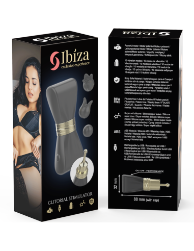 IBIZA - SET ESTIMULADOR CLITORIS LAZO CON 3 CABEZALES