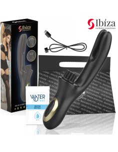 IBIZA - VIBRADOR HI-TECH RABITT BRUSHING MULTI CELDAS CLITORIALES Y DOBLE WAVE