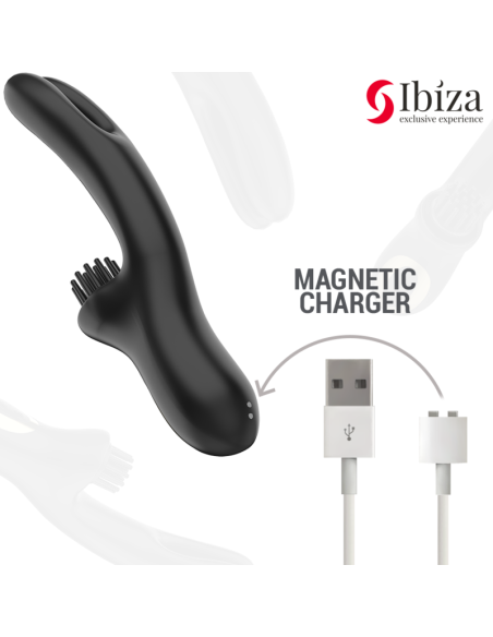 IBIZA - VIBRADOR HI-TECH RABITT BRUSHING MULTI CELDAS CLITORIALES Y DOBLE WAVE