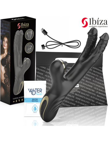 IBIZA - VIBRADOR HI-TECH RABITT CLITORIAL POTENTE Y DOBLE WAVE TWO DRAGONS