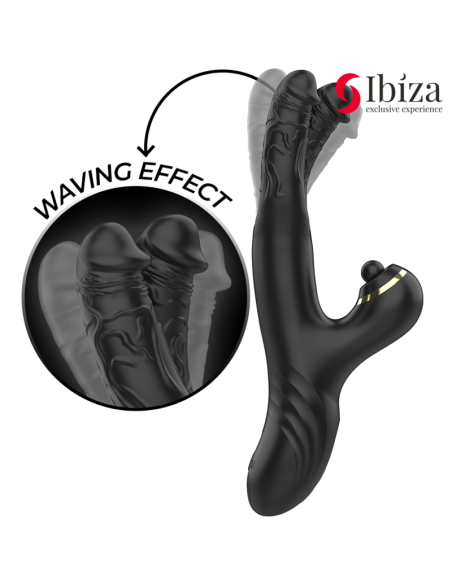 IBIZA - VIBRADOR HI-TECH RABITT CLITORIAL POTENTE Y DOBLE WAVE TWO DRAGONS