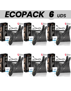 ECOPACK 6 UDS - IBIZA VIBRADOR HI-TECH RABITT CLITORIAL POTENTE Y DOBLE WAVE TWO DRAGONS