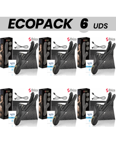 ECOPACK 6 UDS - IBIZA VIBRADOR HI-TECH RABITT CLITORIAL POTENTE Y DOBLE WAVE TWO DRAGONS