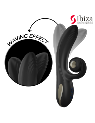 IBIZA - VIBRADOR TWISTER CON ESTIMULADOR CURVE Y VIBRO-ROTACIÓN
