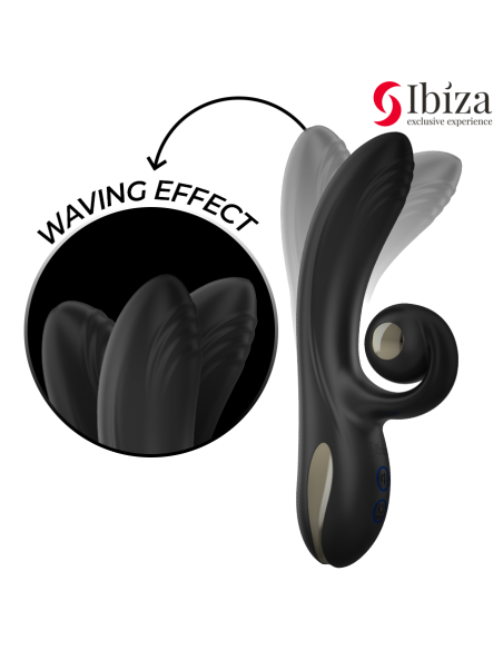 IBIZA - VIBRADOR TWISTER CON ESTIMULADOR CURVE Y VIBRO-ROTACIÓN