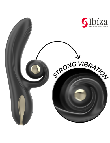 IBIZA - VIBRADOR TWISTER CON ESTIMULADOR CURVE Y VIBRO-ROTACIÓN
