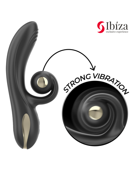 IBIZA - VIBRADOR TWISTER CON ESTIMULADOR CURVE Y VIBRO-ROTACIÓN