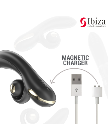 IBIZA - VIBRADOR TWISTER CON ESTIMULADOR CURVE Y VIBRO-ROTACIÓN