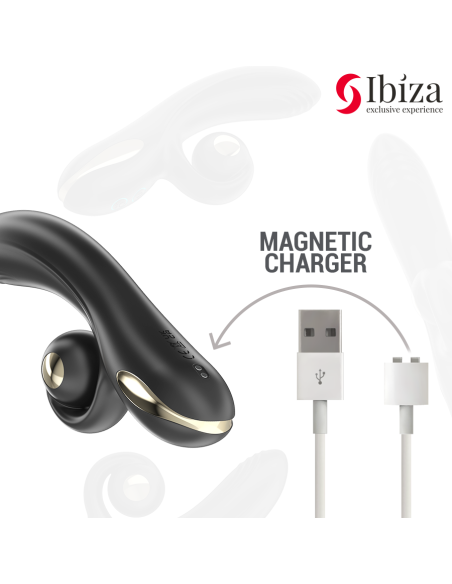 IBIZA - VIBRADOR TWISTER CON ESTIMULADOR CURVE Y VIBRO-ROTACIÓN