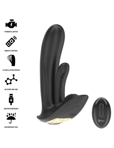 IBIZA - VIBRADOR WEARABLE CON ESTIMULACIÓN PUNTO-G Y CLÍTORIS CON CONTROL REMOTO