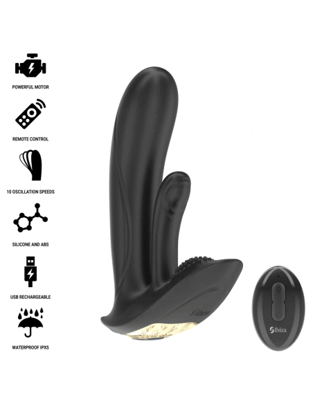 IBIZA - VIBRADOR WEARABLE CON ESTIMULACIÓN PUNTO-G Y CLÍTORIS CON CONTROL REMOTO