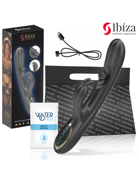 IBIZA - POTENTE VIBRADOR RABBIT CON PERLA ROLLING MASAJEADORA