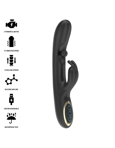 IBIZA - POTENTE VIBRADOR RABBIT CON PERLA ROLLING MASAJEADORA