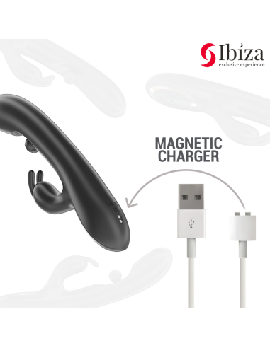 IBIZA - POTENTE VIBRADOR RABBIT CON PERLA ROLLING MASAJEADORA