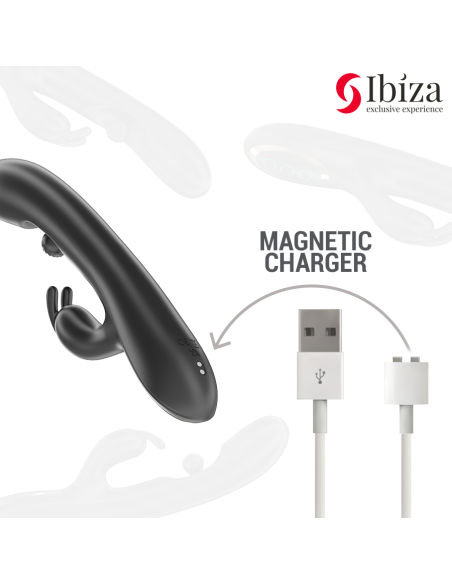 IBIZA - POTENTE VIBRADOR RABBIT CON PERLA ROLLING MASAJEADORA