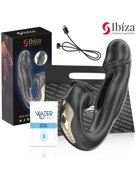 IBIZA - ROSE VIBRADOR EFECTO OSCILANTE Y ESTIMULADOR CLÍTORIS