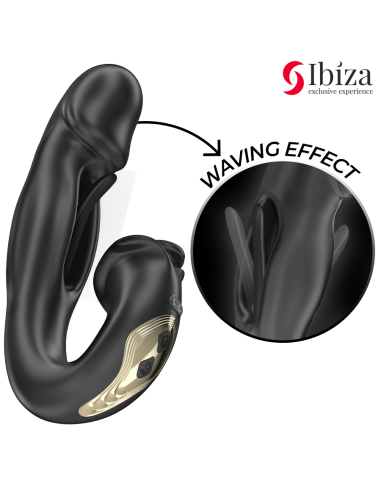 IBIZA - ROSE VIBRADOR EFECTO OSCILANTE Y ESTIMULADOR CLÍTORIS