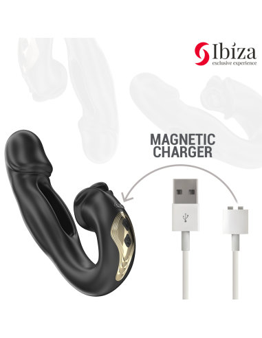 IBIZA - ROSE VIBRADOR EFECTO OSCILANTE Y ESTIMULADOR CLÍTORIS