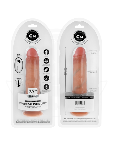 COCK MILLER - DILDO HIPERREALÍSTICO VIBRACIÓN CON CONTROL REMOTO 19,5 CM