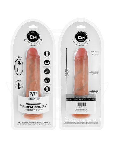 COCK MILLER - DILDO HIPERREALÍSTICO CON VENTOSA Y THRUSTING CON CONTROL REMOTO 19,5 CM