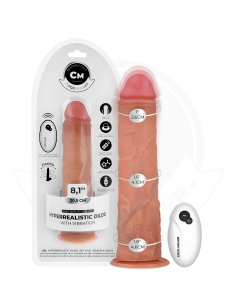 COCK MILLER - DILDO HIPERREALÍSTICO VIBRACIÓN CON CONTROL REMOTO 20,5 CM