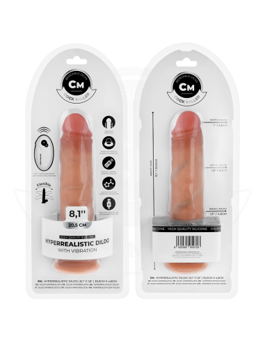 COCK MILLER - DILDO HIPERREALÍSTICO VIBRACIÓN CON CONTROL REMOTO 20,5 CM